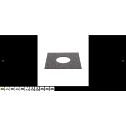U-PAD Podkładka ochronna pod wspornik 200x200x3 mm z otworem fi 80 mm
